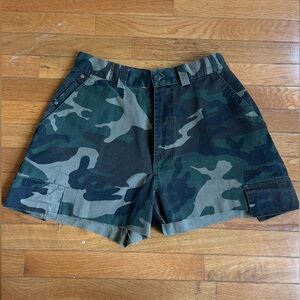 Thrifted Camo Cargo Shorts